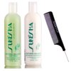 Sukesha Natural Balance Hair Wash Shampoo & Botanical Conditioner DUO SET (w/Sleek Comb) Nourishing Daily Formula, 100% Vegan (12 oz + 12 oz DUO KIT)