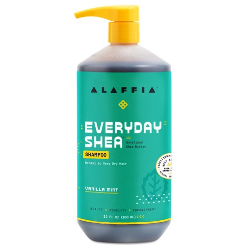 Alaffia EveryDay Shea Shampoo, Gently Cleansing Shampoo for Normal to Dry Hair, Made with Fair Tr...