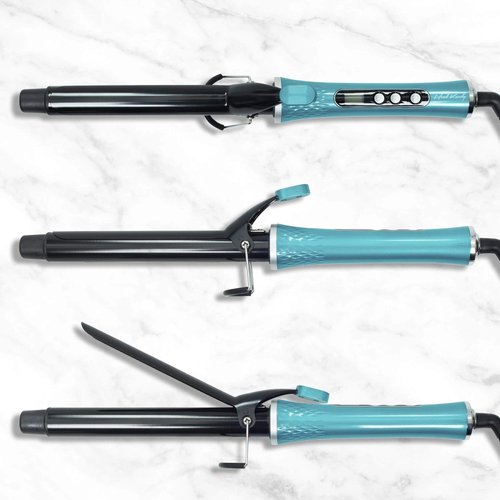 The Loud Mouth Curling Iron with Infrared Technology (25mm) - for All Hair Types - Lasting Curls with No Frizz (Teal)