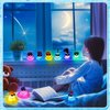 HyDren 24 Pcs Light Up Rubber Ducks Bulk Small Cute Ducks Operation Christmas Ducks Bath with Wig Up Funny Shower Ducks for Boys Girls Birthday Holiday Pool Party Favors