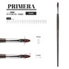 Escoda Primera Series 4150 Artist Oil and Acrylic Paint Brush, Synthetic Maroon Teijin Filament, Bright, Size 4