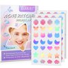 SBHEANGBA Pimple Patches for Face 84 Count Acne Patches for Face, Colorful Star Pimple Patch with Tea Tree Oil，Hydrocolloid Acne Patches Acne Patch Zit Patches for Face