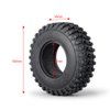 RCLIONS 4PCS 1.9inch RC Crawler Car Tires with Foam Insert for 1/10 RC Crawler Car SCX10,TRX4,SCX10-II,SCX10-III