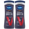 Vaseline Lotion for Men Extra Strength 3-in-1 for Face, Hands & Body + Original Lip Therapy for Dry Lips with Petroleum Jelly (3 Piece Set)