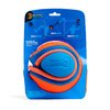 Chuckit! Rope Fetch Dog Toy - Ball on Rope Fetch and Tug-of-War Toy for Dogs - Durable EVA Rubber Construction - 5.5-inch Diameter - 18-inch Rope - Orange and Blue
