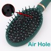 Reazana Blow Drying Detangling Brush Anti-Static Detangler Hair Brushes Fashion Massage Brush with Silicone Cushion Base Nylon Bristle Pins for Wet Dry All Hair Types Styling (Oval)