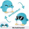 TeeTurtle - Plushmates - Father's Day - Cool Sunglasses Penguin - Huggable and Soft Sensory Fidget Toy Stuffed Animals That Show Your Mood!
