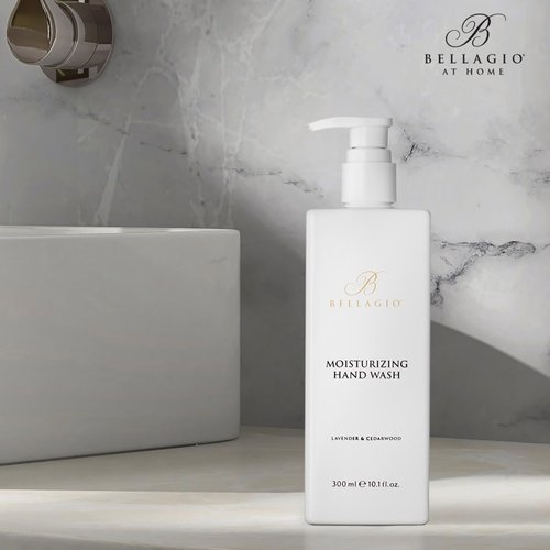 Bellagio Moisturizing Hand Wash - Scented with Cedarwood, Green Mandarin, Lavender - Vegas Hotel Hand Soap - 10 oz