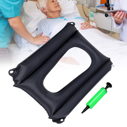 Namalu Bed Sore Cushions for Butt Inflatable Bed Sore Pads Nursing Bed Pad to Prevent Bed Sores for Elderly Bedridden Disabled, Breathable and Comfort for Pain Relife (Black)