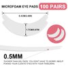 Pretty memory 100 Pairs Foam Eye Pads for Lash Extensions, Lint Free Hypoallergenic Sticky Lash Pads, Under Eye Pads for Lash Extensions, Lash Tech Supplies Must Haves, Latex Free
