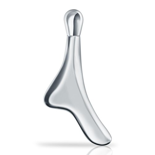 LEOSENSE Metal Eye Cream Roller Applicator, Steel Facial Gua Sha Tool for Jawline, Face and Eyes Massager for Dark Circles and Puffiness, Fine Lines and Wrinkles