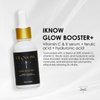 IKNOW Glow Booster+ Vitamin C and E Serum, Niacinamide Serum for Face, Facial Serum for Glow Up, Hydrating Serum for Dark Spots, Fine Lines and Wrinkles (1 oz)