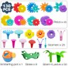 Scientoy Flower Garden Building Toys, Girl Toys Build a Garden, 130 PCS Flower Pretend Gardening Gift for Kids, Floral Arrangement Playset for Age 3-7 Year Old Child Educational Activity