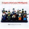 WETANBR Medium-Sized Miniature Display Case for Figures, 2 Pack Building Block Display Cases for Collectibles, Acrylic Display Storage Box, Gift for Action Figure & Miniatures Toys Lovers