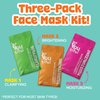 BeYOUtiful Face Mask Skincare Sheets Set of 3, Hydrating Spa Facial Masks, Preppy Skin Care for Teens, Tweens, Kids, Women and Girls, Sleepover Slumber Party Supplies and Gifts, for Ages 8-17