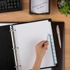 Avery 12-Tab Binder Dividers, Easy Print & Apply Clear Label Strip, Index Maker, White Tabs, 5 Sets (11429)