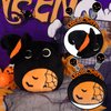 Desdfcer Halloween Cat Plush, Halloween Black Cat Plush Pillow,Halloween Stuffed Animal Cat Plushies, Halloween Plush Cat Doll Toys for Kids, Gift for Halloween Birthday
