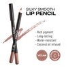 KISS NEW YORK Professional Slim Lip Pencil, Creamy Soft Lip Liner, Smooth Long-Lasting Rich Lip Color, Natural Lip Makeup, Water-Resistant Lip Crayon (Nude)