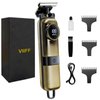 VIIFF Hair Clippers for Men, Professional Barber Clippers with Magnetic Floating Blade, Anti-Mistouch Cordless Hair Trimmer for Men, Beard Trimmer, Men Gifts(Bronze)