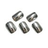 New 24pcs False Nails Punk Metallic Mirror Chrome Unghie Finte For Nail Art Design Tips Beauty Pretty Fingernails Tips Full Cover Press On Nails Sliver Cover Short Round Nails With Sticker Mini Files