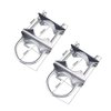 Sactulaz Double U-Bolt Clamp Bracket for Starlink Antenna Mount Pole Adapter Mount Rv Rail,Universal Yagi/WiFi/DivecTv/Lora/CB Ham Antenna mast Parasol Pipe Rail Mounting Kits,2PCS