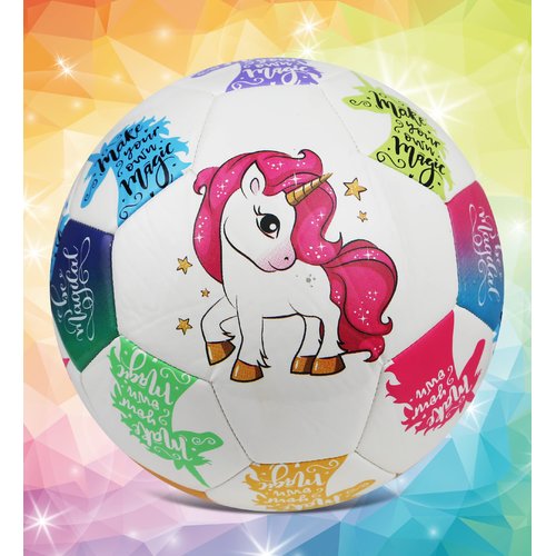 Barocity Unicorn Size 3 Soccer Ball - Boys and Girls Soccer Ball for Kids, Colorful Unicorn Ball, Fun Toddler Kids Soccer Ball for Indoor and Outdoor Sports Games for All Ages