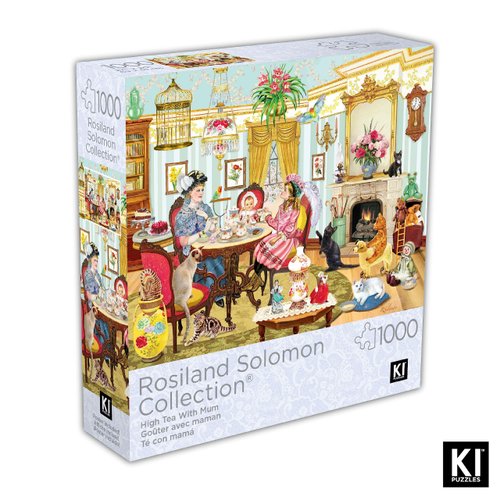 1000 Piece Puzzle for Adults ROSILAND Solomon HIGH Tea with Mum 27X20 Colorful Detailed Jigsaw