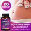 Prenatal Multivitamin with Folic Acid & DHA, Prenatal Vitamins Supplement, Folate, Omega 3, Vitamins D3, B6, B12 & Iron, Women's Pregnancy Support Prenatal Vitamins, Non-GMO Gluten Free - 60 Softgels