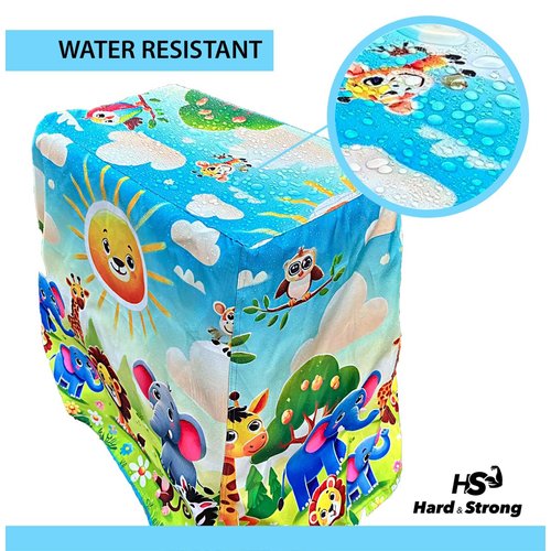 Hard & Strong Water Table Cover , Oxford 600D Durable Waterproof Cover for Water Table Kids , Dust Proof Anti-UV Kids Table Cover , Cute Colorful Vibrant Design Outdoor Water Table Cover plus Bag