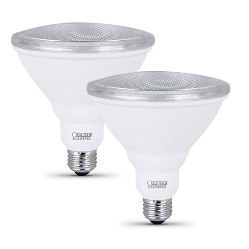 Feit Electric PAR38 LED Bulbs, 75W Equivalent, Non Dimmable, LED Flood Light Bulbs, 10 Year Life, 750 Lumens, 5000k Daylight, E26 Base, Damp Rated, 2 Pack, PAR3875/850/10KLED/2