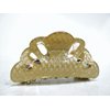 Generic Gold glitter hair claw clamp clip for fine thin hair