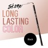 Skone Cosmetics Tattooed Solid Eyeliner - Eyeliner Pencil Black - Smooth Soft Gliding, Waterproof, No Smudging Pencil Eyeliner - Long Lasting Under Eye Liner for Intense Look (Black)