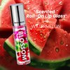 Blossom Scented Roll on Lip Gloss, Infused with Real Flowers, Made in USA, 0.20 fl. oz./5.9ml, Watermelon