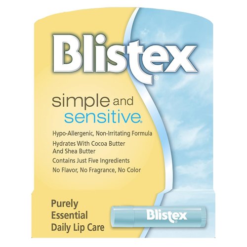 Blistex Simple & Sensitive Lip Moisturizer 0.15 oz (Pack of 11)