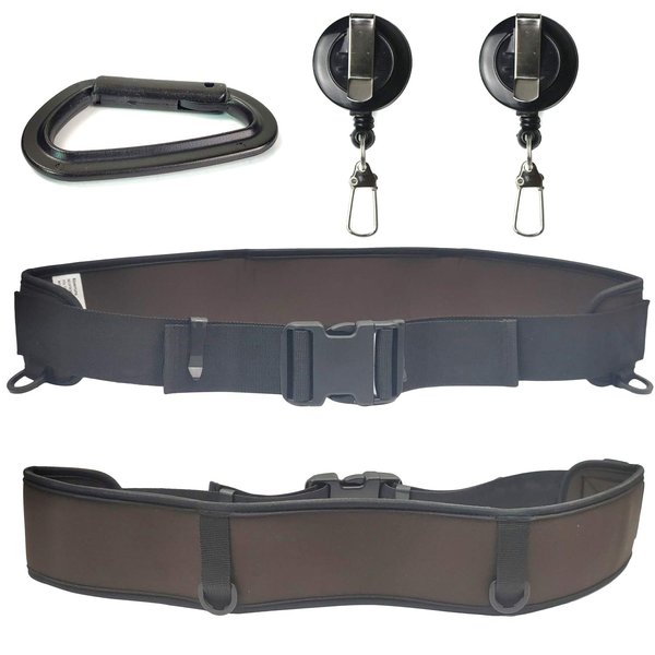 Riverruns Fly Fishing Wading Belt, Adjustable Fly Fishing Belt with tools for Men Kayaking.