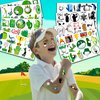 103 PCS Golf Ball Club Temporary Tattoos Themed Birthday Party Decorations Favors Supplies Decor Cute Sports Par-Tee Time Tattoo Stickers Gifts For Boys Girls Class Prizes Rewards Cartoon