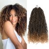 Silike 10packs Yanky Twist Crochet Braids Hair Extensions(T27, 14)