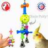 Bonka Bird Toys 1502 Puzzle Pull - Interactive Foraging Parrot Toy, 9"x3", for Small/Medium Birds