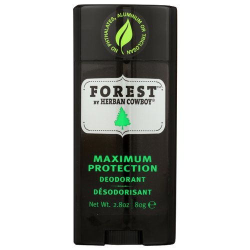 Herban Cowboy Forest Aloe Infused Deodorant with Hints of Cedar, Mandarin, and Black Pepper (2.8 oz)