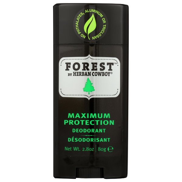 Herban Cowboy Forest Aloe Infused Deodorant with Hints of Cedar, Mandarin, and Black Pepper (2.8 oz)