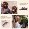 CHANDAT Flat Hair Clip 6 pcs Lay Down Claw Clips Hair Accessories for Women -Brown