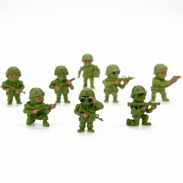 Entervending Army Men Action Figure - Small Soldiers Toys for Kids - 24 Pcs Army Soldier Toy Playset - Military Toys - Toy Army Men - Army Party Decorations