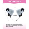 CEDAR BRIGHT Fox Cat Ears Anime Cosplay - Animal Wolf Headwear, Halloween Headband,Headpiece Costume Accessories with Bells (Gray)