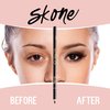 Skone Cosmetics Tattooed Solid Eyeliner - Eyeliner Pencil Black - Smooth Soft Gliding, Waterproof, No Smudging Pencil Eyeliner - Long Lasting Under Eye Liner for Intense Look (Black)