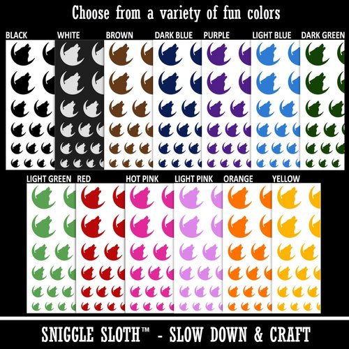 Wolf Howling Crescent Moon Temporary Tattoo Water Resistant Fake Body Art Set Collection - Black (One Sheet)