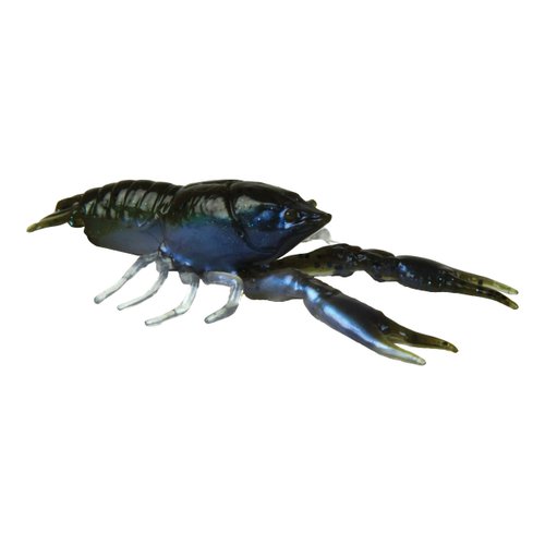 Tackle HD 5-Pack Hi-Def Craw Bass Lures, 3D Scanned from Live Crawfish, 3.75-Inch Soft Plastic Crawfish Lures for Bass Fishing, Rubber Fishing Lures for Freshwater, Green Pumpkin Blue