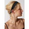 Bmobuo 1.3 Inch Wide Headbands for Women Girls, Black Headband Women Fashion Satin Head Bands for Women's Hair Costumes Headband Diademas Para Mujer