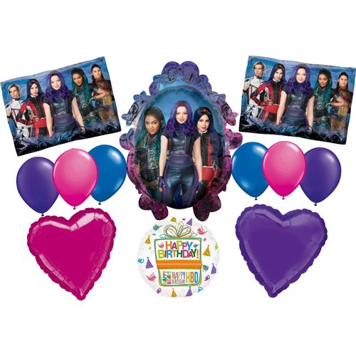 The Descendants 3 Birthday Party Supplies Balloon Bouquet Decorations