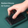 RN BEAUTY Detangling Brush Anti-Static Detangler Hair Brush With Silicone Cushion Base Blow Drying Hairbrush Comb Nylon Bristle Pins Fashion Paddle Massage Brushes for Men and Women Adults and Kids