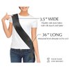 Blank Satin Sash, Plain Sash, Party Decorations, Make Your Own Sash (Black)